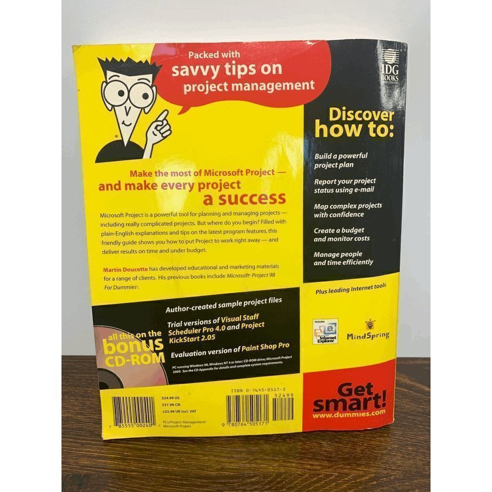 Microsoft Project 2000 for Dummies NWT Book - Picture 3 of 8